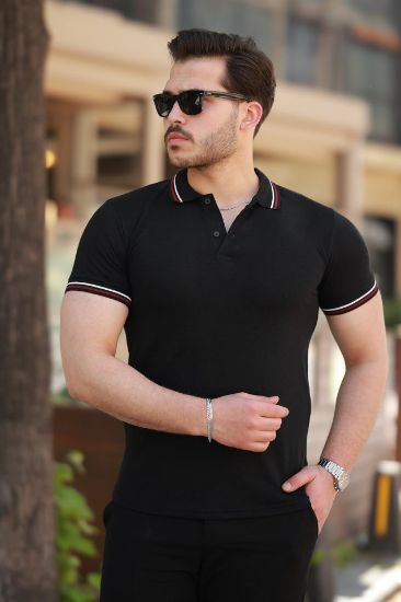 Erkek Yakalı Kısa Kollu T-shirt resmi